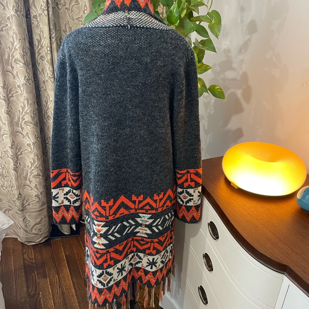 Patterned Knit Duster - Picture 3 of 6